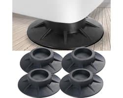 Trillingsdempers Wasmachine - 4 Stuks - Wasmachine dempers - Extra Dik - Universeel voor Wasmachine en Droger - Geluidsdempers - Trillingsdempers - Anti Trillingsmat - Wasmachine Verhoger