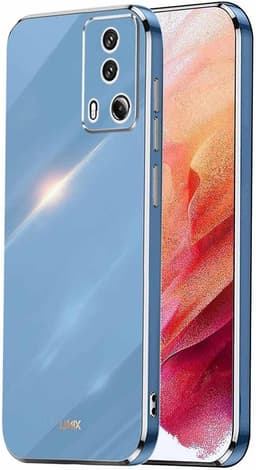 Hoesje voor Xiaomi Mi 13 Lite - Flexibele TPU Cover - Blauw - Anti-kras - Schokbestendige Beschermhoes met Galvaniseer Effect. — thumbnail 1
