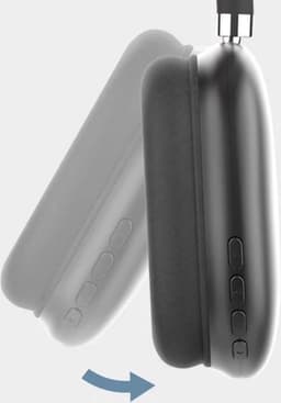 Draadlose bluetooth koptelefoon - Zilver - Muziek - Headset - Hoofdtelefoon - Over ear — thumbnail 4