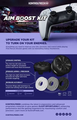 KontrolFreek Galaxy AimBoost Thumbsticks + Precision Rings - Zwart (Xbox) — thumbnail 4