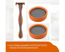 Replacements® onderdelen geschikt voor Philips Speedpro stofzuigers - 3-delig