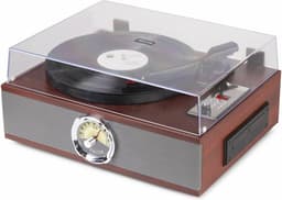 Retro Platenspeler met Bluetooth, FM Radio en CD Speler - Fenton RP180 - Hout — thumbnail 2