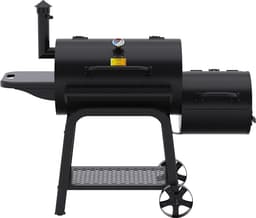 Patton Oklahoma Smoker Houtskoolbarbecue - Zwart — thumbnail 1