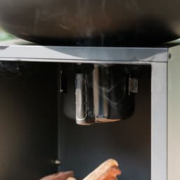 RJRoyal Living Plancha grill BBQ Amigo grillring met hoes en houtopslag vuurschaal rvs buitenkeuken grillring voor buiten 67x67x92cm — thumbnail 4