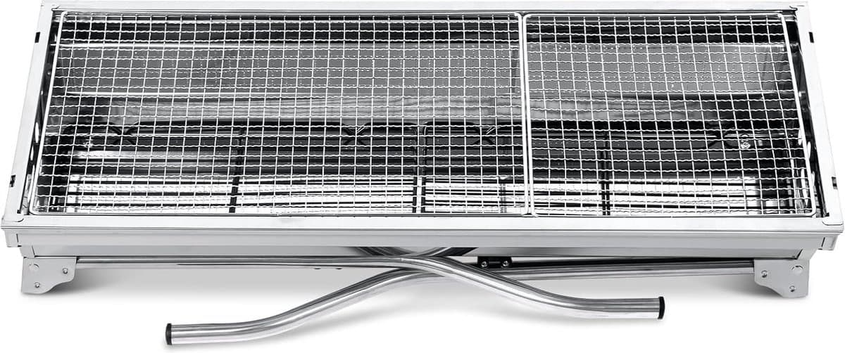 Houtskoolbarbecue, campinggrill, houtskool, opvouwbare grill, draagbare grill, voor camping, tuin, picknick, feest, 73 x 33 x 71 cm, voor 5-10 personen — afbeelding 1