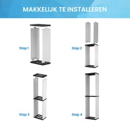 YONO Game Opbergrek - Spellen Houder geschikt voor PS5 - Xbox - Accessoires - DVD - 36 Games — thumbnail 2