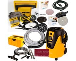 MIRKA DEROS 125 150mm 5mm + Stofzuiger 1025 L PC + Veel Accessoires - KIT2014WOMDE