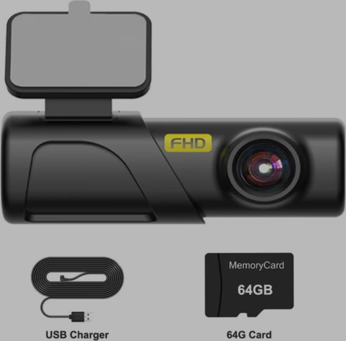 Auto Dashcam - 1440P Full HD - 130 graden kijkhoek - FHD - 64GB - USB aansluiting — afbeelding 1