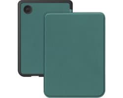 Hoes Geschikt voor Kobo Clara Colour Hoesje Bookcase Cover Hoes - Hoesje Geschikt voor Kobo Clara Colour Hoes Cover Case - Donkergroen
