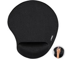 Lynnz® Muismat met polssteun ergonomisch zwart | gel - anti RSI - ergonomische muismat - muis - muismatten - rechtshandig - gaming - kantoor