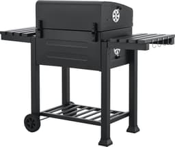Houtskool BBQ Arnad met deksel 105x135x47,5 cm zwart casa.pro — thumbnail 4