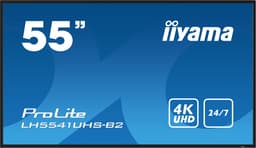 iiyama LH5541UHS-B2 professioneel digitaal signage display, 138,7 cm LCD 500 cd/m² 4K ultra hd zwart voor 24/7 gebruik — thumbnail 1