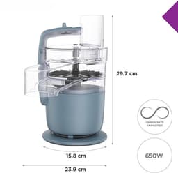 Foodprocessor - Multifunctioneel - Hakken - Mengkom - Zilver - Snel — thumbnail 4