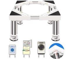 Multifunctionele Wasmachine Verhoger – Onderstel – Verstelbaar in Hoogte – Extra Stevig & Stabiel – 4 Poten– 200kg Belastbaar – Opbouwmeubel