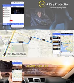 DrPhone RoadGuard Pro - 7 Inch 4G ADAS Android 8.1 Car Dashboard DVR - Maakt je auto slim - Navi - Carkit - Carplay - Touch — thumbnail 2