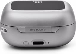 JBL Live Buds 3 - Draadloze Noise Cancelling Oordopjes - Bluetooth Oortjes - In-ear - Smart Charging Case met Display - 40 uur batterij - Zilver — thumbnail 3