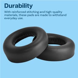 MMOBIEL Oorkussens voor Sony PlayStation 5 3D Pulse Wireless PS5 Hoofdtelefoon – Protein PU Koptelefoon Oorkussen - Hoofdtelefoon Earpads – Zwart — thumbnail 5