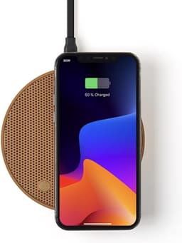 Lexon Design OSLO Energy + QI Charger Speaker - Camel — thumbnail 2