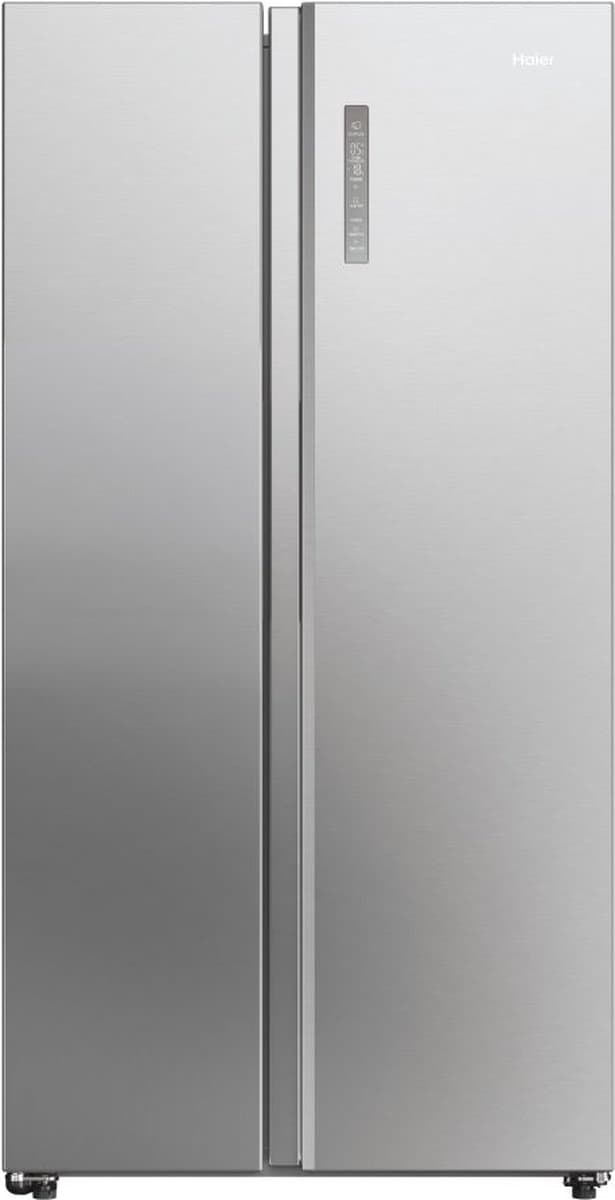 Haier HSW59F18DNMM - Amerikaanse koelkast - 615L - 90 cm - Total No Frost - Energieklasse D - Vochtigheidsregeling voor verser voedsel - Inox Look - 10 Jaar Garantie op onderdelen — afbeelding 1