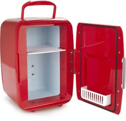 Mini Draagbare Koelkast Frigo Rood 28 x 20 x 23 cm — thumbnail 4