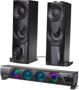 Audiocore - 2 in 1 2.0 PC luidspreker met Soundbar functie — thumbnail 1