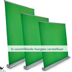 IMLI Green screen voor Game Capture |150 X 205 cm| Met achtergrondsysteem | Roll up banner - Chroma key — thumbnail 4