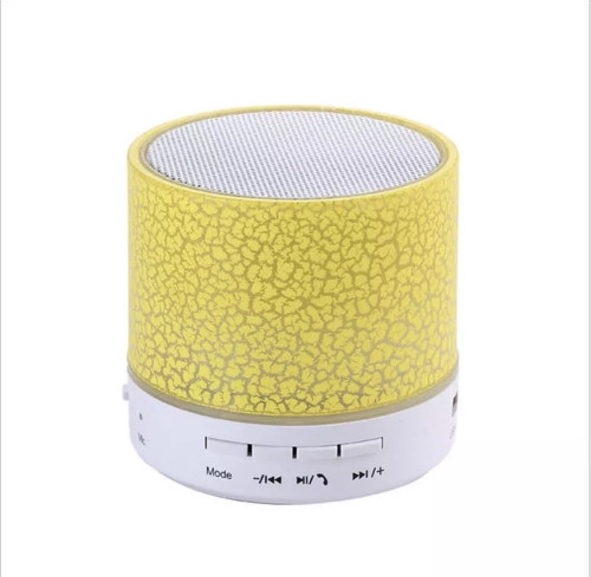 Led Mini Draagbare Speaker USB/TF Card Bluetooth Kleur Geel — afbeelding 1