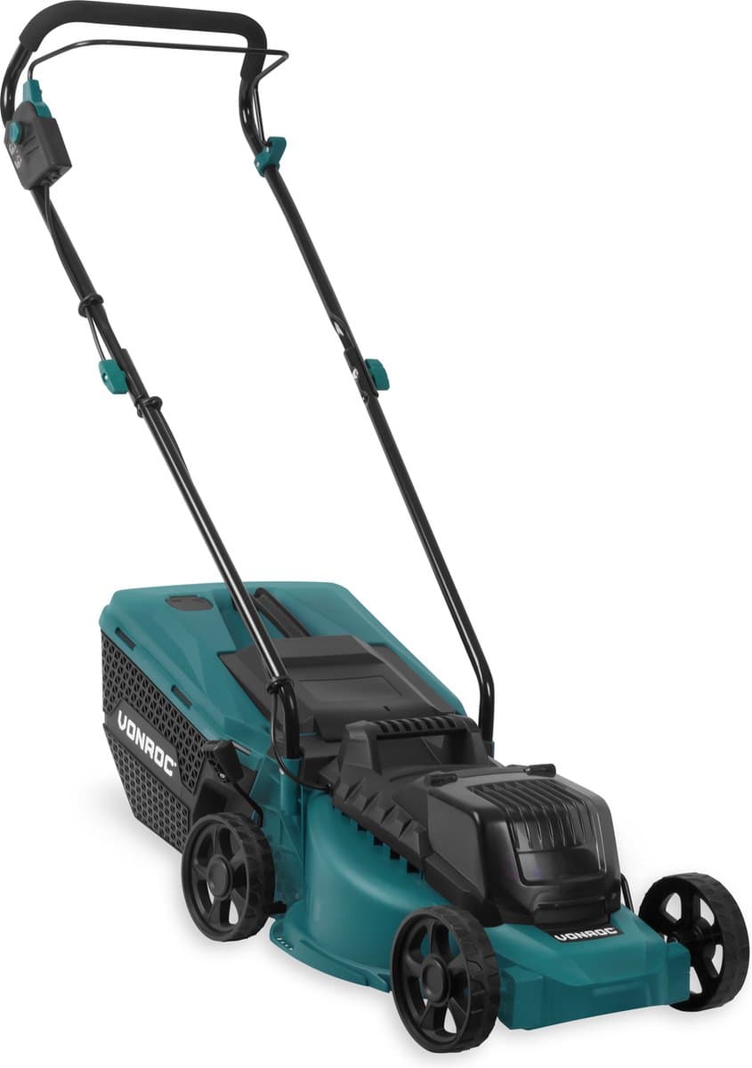 VONROC Accu Grasmaaier – 40V – 33 cm maaibreedte – Brushless motor - Vijf instelbare maai-hoogtes: 30/40/50/60/70 mm - Incl. 30L Opvangbak - Excl. Accu’s en snelladers — afbeelding 1