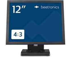 Beetronics 12 inch monitor metaal (4:3)