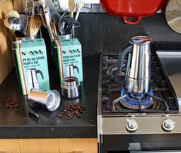 Nonna percolator (inductie) 9 kops - 500 ml - Espresso machine - 100% RVS — thumbnail 3