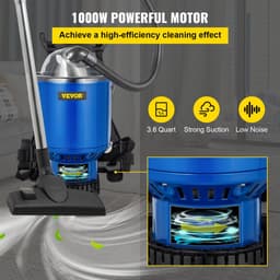 Industriële Stofzuiger 1000 W Stofzuiger Zonder Zak 4 L Rugzak Stofzuiger Gebruik van een Premium HEPA-apparaat met Het Verstelbare Rugzakontwerp en 5 Modi voor Thuis, School, Ziekenhuis, enz — thumbnail 2