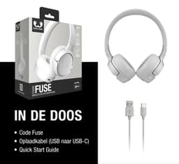 Fresh ‘n Rebel Code Fuse – Draadloze on-ear koptelefoon - Bluetooth - 30 uur Speeltijd - Wit - Ice Grey — thumbnail 7