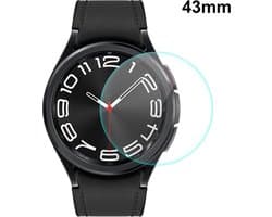 By Qubix - Screen protector Film - Full cover - Geschikt voor de Samsung Galaxy Watch 6 Classic - 43mm