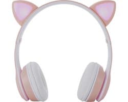 M.TK Draadloze Koptelefoon voor kinderen Roze Kleur - Bluetooth Hoofdtelefoon 5 uur ononderbroken speeltijd - Kinder Hoofdtelefoon-Draadloze Koptelefoon - Roze Kleur