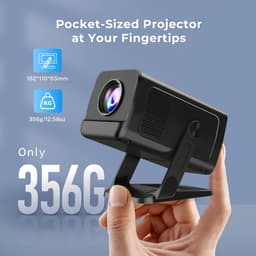 Mini Beamer – WiFi 6 & Bluetooth 5.4 – 4K Ondersteuning – Android 14 – Auto Keystone – 270° Draaibaar — thumbnail 4