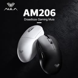 AULA AM206 - Draadloze Muis – Lichtgewicht – Ergonomisch – Stil – Voor Laptop & PC – Wit — thumbnail 5