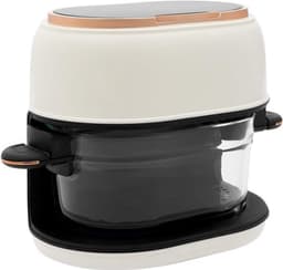 Heteluchtfriteuse - Airfryer - Gezond koken - 24-uurs reservering - Capaciteit van 4 liter - Wit — thumbnail 1