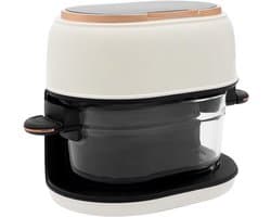 Heteluchtfriteuse - Airfryer - Gezond koken - 24-uurs reservering - Capaciteit van 4 liter - Wit