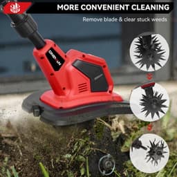 Elektrische Rototiller Cultivator - 2500 W Vermogen - 24 cm Maaibreedte - 17 cm Teelt Diepte - Voor Kleine Tuinen En Bloembedden — thumbnail 1