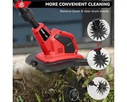 Elektrische Rototiller Cultivator - 2500 W Vermogen - 24 cm Maaibreedte - 17 cm Teelt Diepte - Voor Kleine Tuinen En Bloembedden