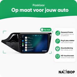 Navibop Autoradio geschikt voor Kia Ceed 2012 t/m 2018 - Draadloos Apple CarPlay & Android Auto - 9 inch touchscreen - Android 15 - 4GB/64GB - Navigatie - Bluetooth - DAB+ ready - 2 din - 2012 2013 2014 2015 2016 2017 2018 — thumbnail 5
