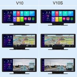 Dashcam voor Auto - 10.26” Dashcam ADAS GPS Navigatie - Android 8.1 - Remote Monitor & Rijassistentie - 2G With 10m RCC - Zwart — thumbnail 1