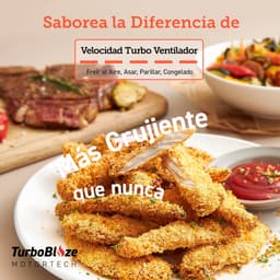 Airfryer 6 liter 1725W met 9 functies stille heteluchtfriteuse met antiaanbaklaag en digitale temperatuurregeling zwart — thumbnail 5
