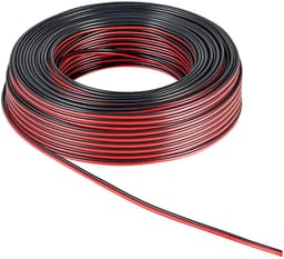 Goobay Luidsprekerkabel 10 m rood-zwart, 2 x 1,5 mm² CCA-geleider, robuuste flexibele PVC-mantel, eenvoudig te leggen — thumbnail 3