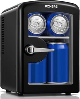 Mini Koelkast 4 Liter met Koel- en Warmhoudfunctie - 220V/12V - Voor Slaapkamer, Auto en Kantoor - Zwart — thumbnail 1