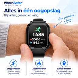 WatchSafer Pro - GPS Horloge Senior - Smartwatch voor Ouderen - Persoonlijke alarmen - alarm horloge ouderen - GPS Horloge Alzheimer - Valdetectie — thumbnail 4