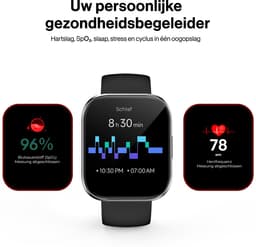Sytifro Smartwatch Dames met 2 Verwisselbare Bandjes - Bluetooth Bellen - 1.83 Inch HD Scherm - Hartslagmeter - Slaapmonitor - Stappenteller - IP68 - Geschikt voor iOS & Android - Zwart — thumbnail 2
