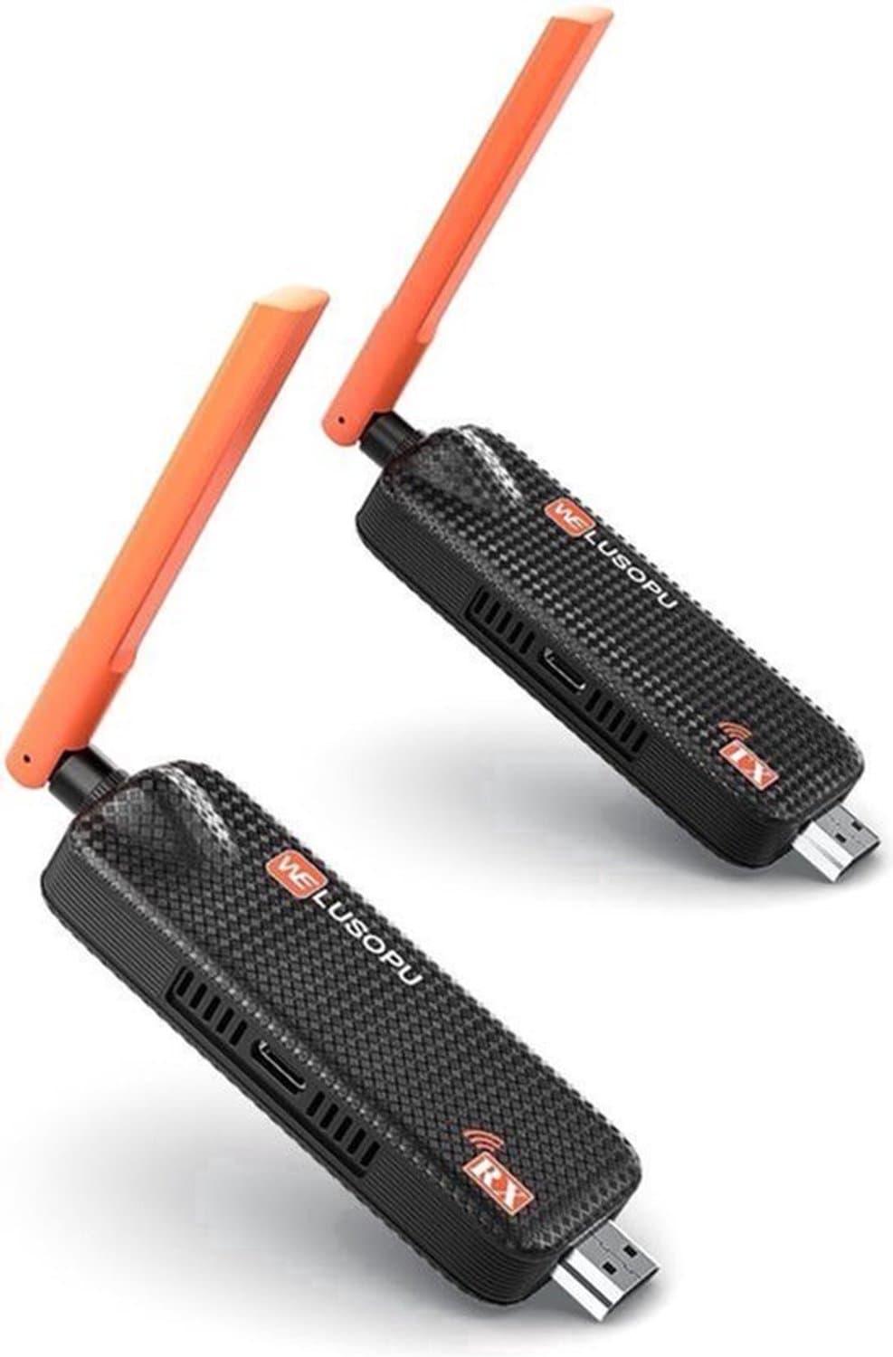 Draadloze HDMI Zender En Ontvanger - 4K Ingang Naar 1080P Full HD Uitgang - HDMI Aansluiting - Zwart - Voor Presentaties En Trainingen — afbeelding 1