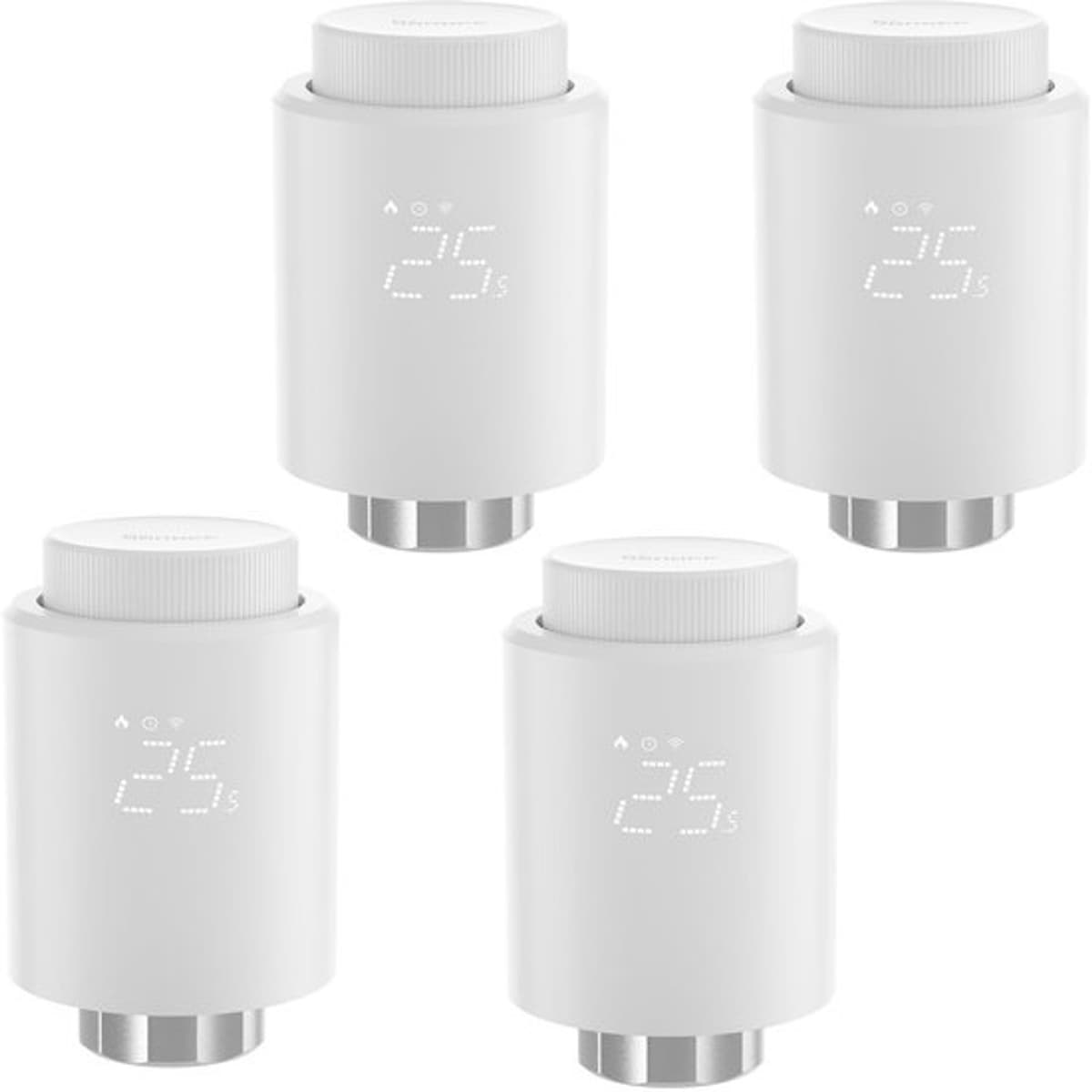 TRVZB thermostatische radiatorkraan 4 Stuck, slimme thermostaat met app-functionaliteit, Zigbee thermostaat vereist Zigbee 3.0 hub, compatibel met /, 6 adapters. — afbeelding 1