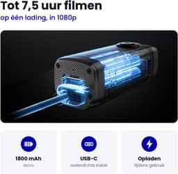 AKEEYO 710 Lite - Dashcam voor Motor en Fiets - 2K - IP66 Waterdicht - Wifi met App - 1800mAh Accu tot 7,5 Uur - Parkeerbewaking - Inclusief 64GB SD-kaart — thumbnail 3